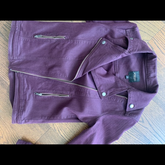 💜 Moto Denim Stretch Jacket - Picture 4 of 9